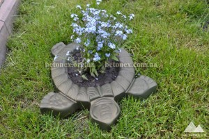 черепаха цветник из бетона